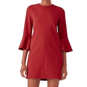 Tibi Rent the Runway Red/maroon Structured Crepe dress sz 6 $395